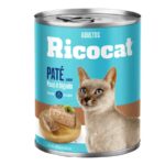 Ricocat adultos  paté pavo e hígado lata 330 grs.